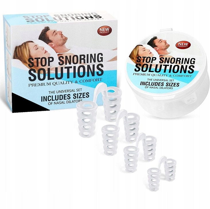 4szt Wkładki Do Nosa Przeciw Chrapaniu Chrapanie Zatyczki Lepsze Oddychanie