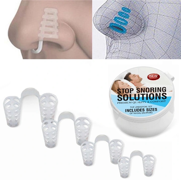 4szt Wkładki Do Nosa Przeciw Chrapaniu Chrapanie Zatyczki Lepsze Oddychanie