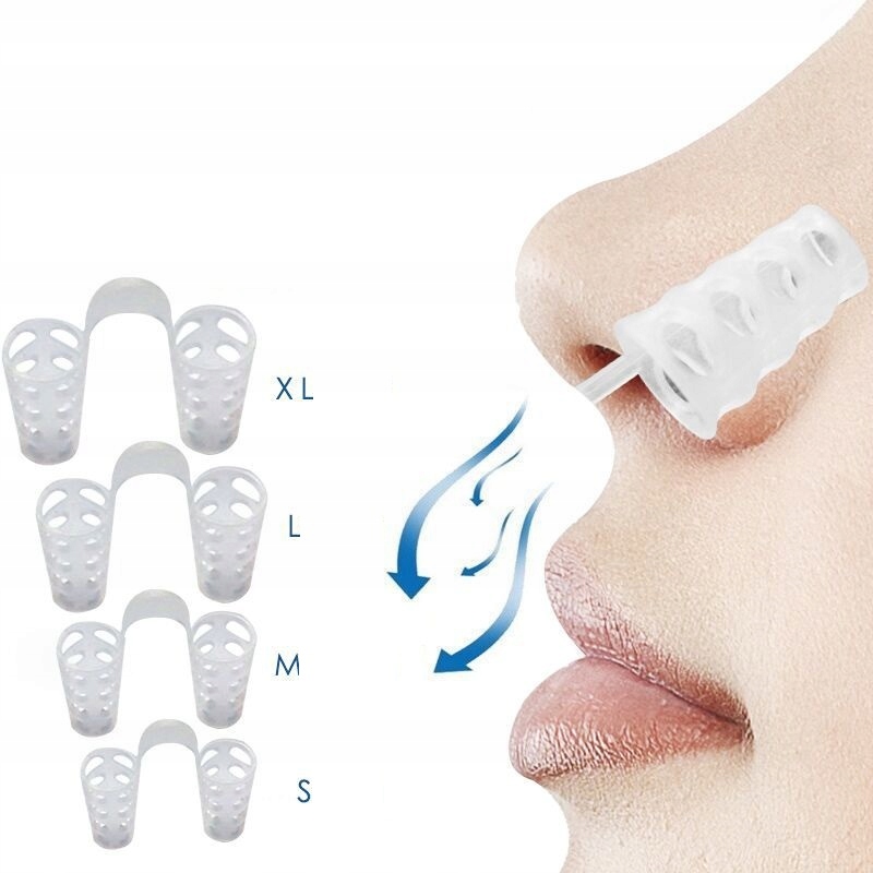 4szt Wkładki Do Nosa Przeciw Chrapaniu Chrapanie Zatyczki Lepsze Oddychanie