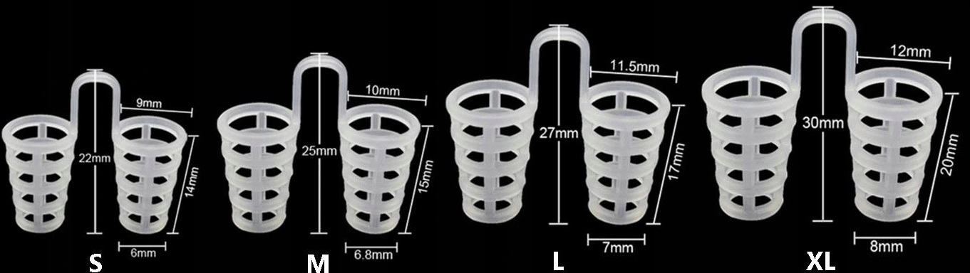 4szt Wkładki Do Nosa Przeciw Chrapaniu Chrapanie Zatyczki Lepsze Oddychanie