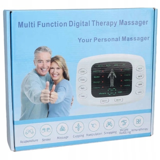 Elektrostymulator Mięśni Nerwów Tens Ems Silny Stymulator Masażer Elektrody