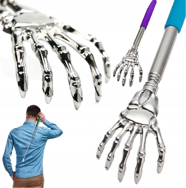 Drapaczka Do Pleców Drapak Kieszonkowa Teleskopowa Metalowa Składana