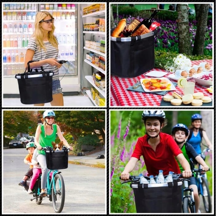 Kosz Rowerowy Przedni Na Rower Kierownicę Koszyk Do Roweru Duży Torba Click