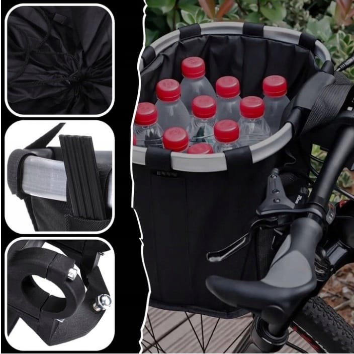 Kosz Rowerowy Przedni Na Rower Kierownicę Koszyk Do Roweru Duży Torba Click