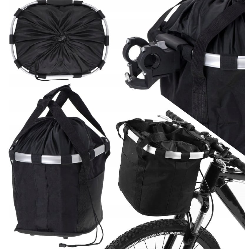 Kosz Rowerowy Przedni Na Rower Kierownicę Koszyk Do Roweru Duży Torba Click