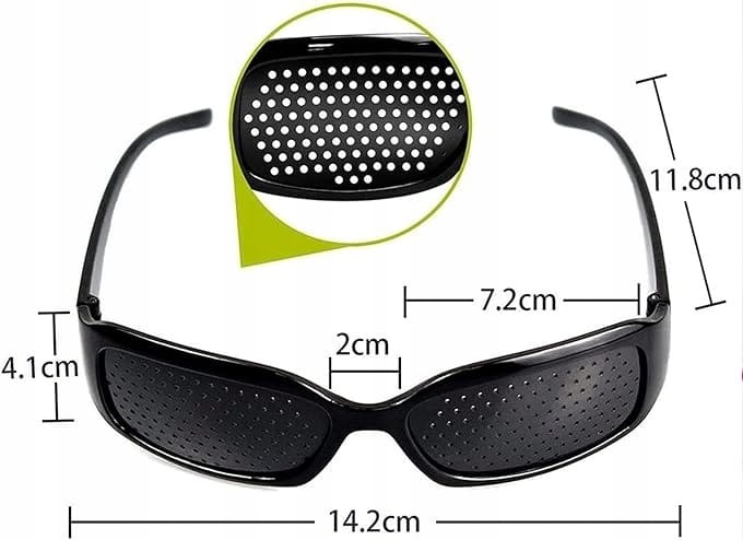 image-10182.jpeg Okulary Ajurwedyjskie Z Dziurkami Do Czytania Damskie Męskie Leczące Wzrok