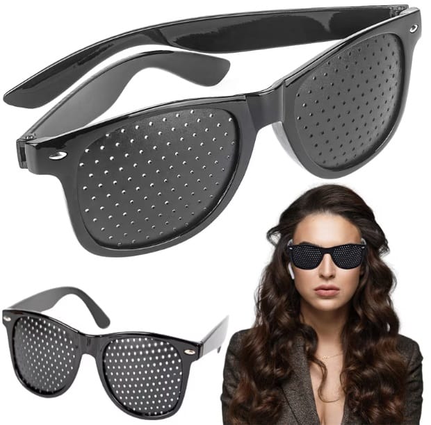 image-10183.jpeg Okulary Ajurwedyjskie Z Dziurkami Do Czytania Damskie Męskie Leczące Wzrok