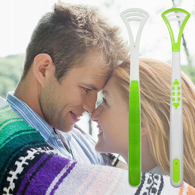 Czyścik Skrobak Szczoteczka Do Czyszczenia Języka Skrobaczka 2 Sztuki