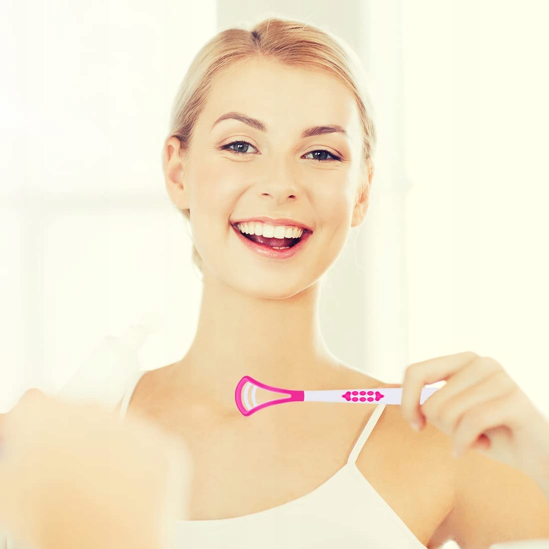 Czyścik Skrobak Szczoteczka Do Czyszczenia Języka Skrobaczka 2 Sztuki