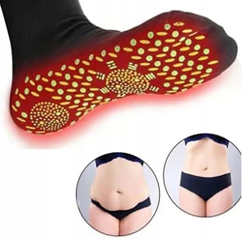 Samonagrzewające Skarpetki Turmalinowe Na Żylaki