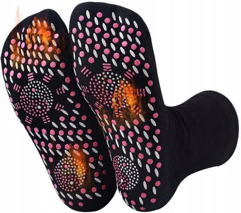 Samonagrzewające Skarpetki Turmalinowe Na Żylaki