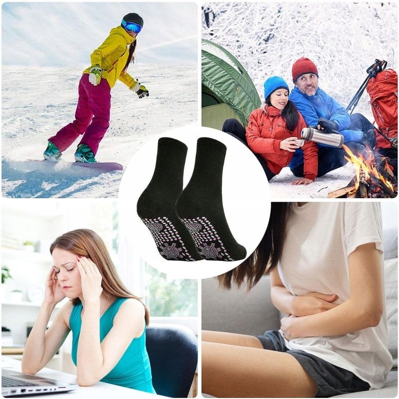 Samonagrzewające Skarpetki Turmalinowe Na Żylaki