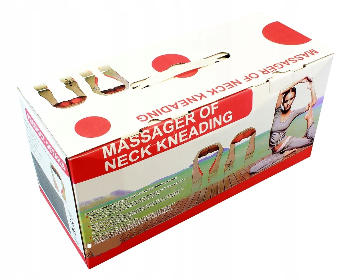 Masażer Shiatsu Szyi Karku Pleców Ciała Grzejący Podgrzewany Masaż