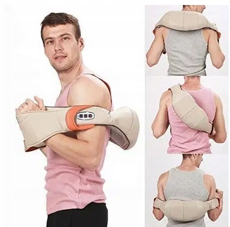 Masażer Shiatsu Szyi Karku Pleców Ciała Grzejący Podgrzewany Masaż