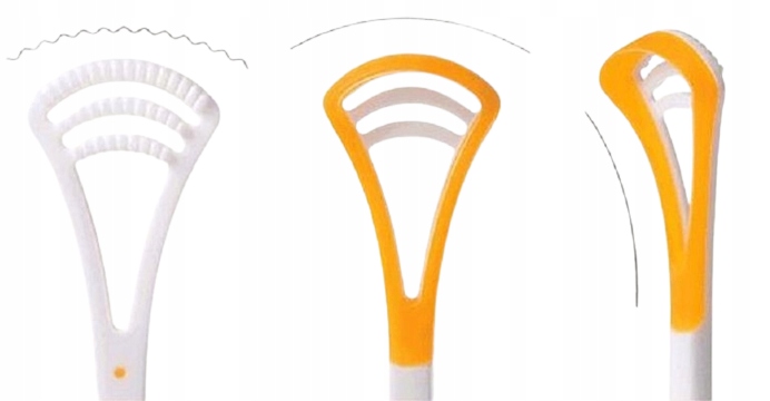 Czyścik Skrobak Szczoteczka Do Czyszczenia Języka Skrobaczka 2 Sztuki