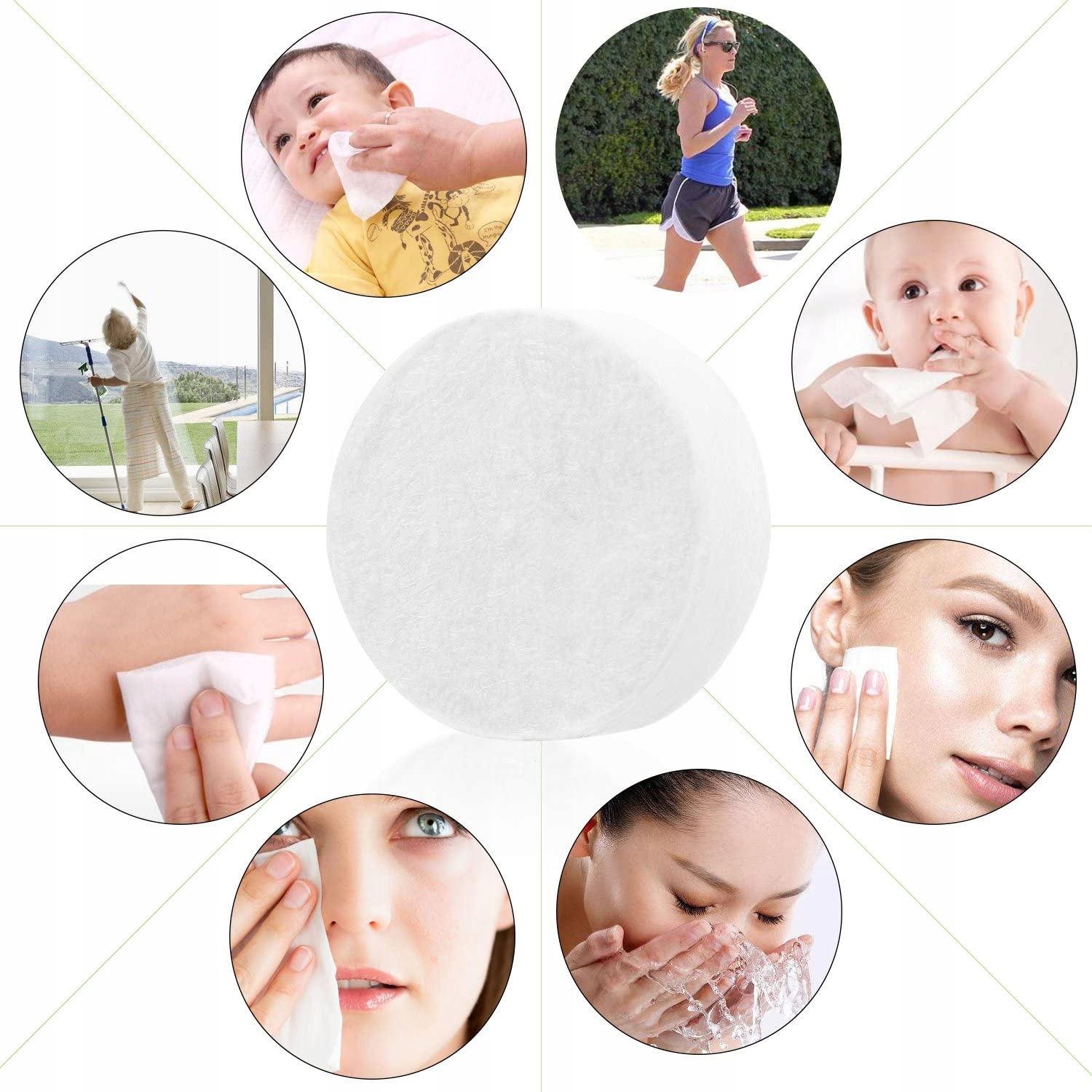 Gaza Kompres Ręcznik W Tabletce Turystyczna Chusteczka Ręczniki 100 Sztuk