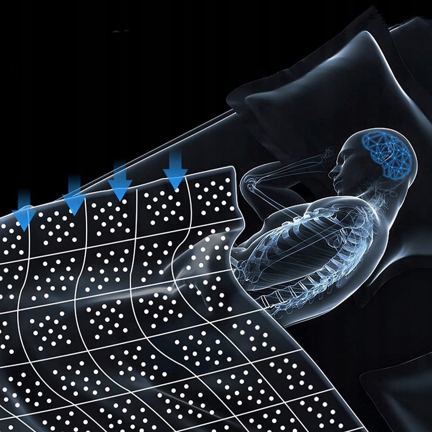 Kołdra Obciążeniowa Sensoryczna Koc Sensoryczny Obciążeniowy 8kg 150x200cm