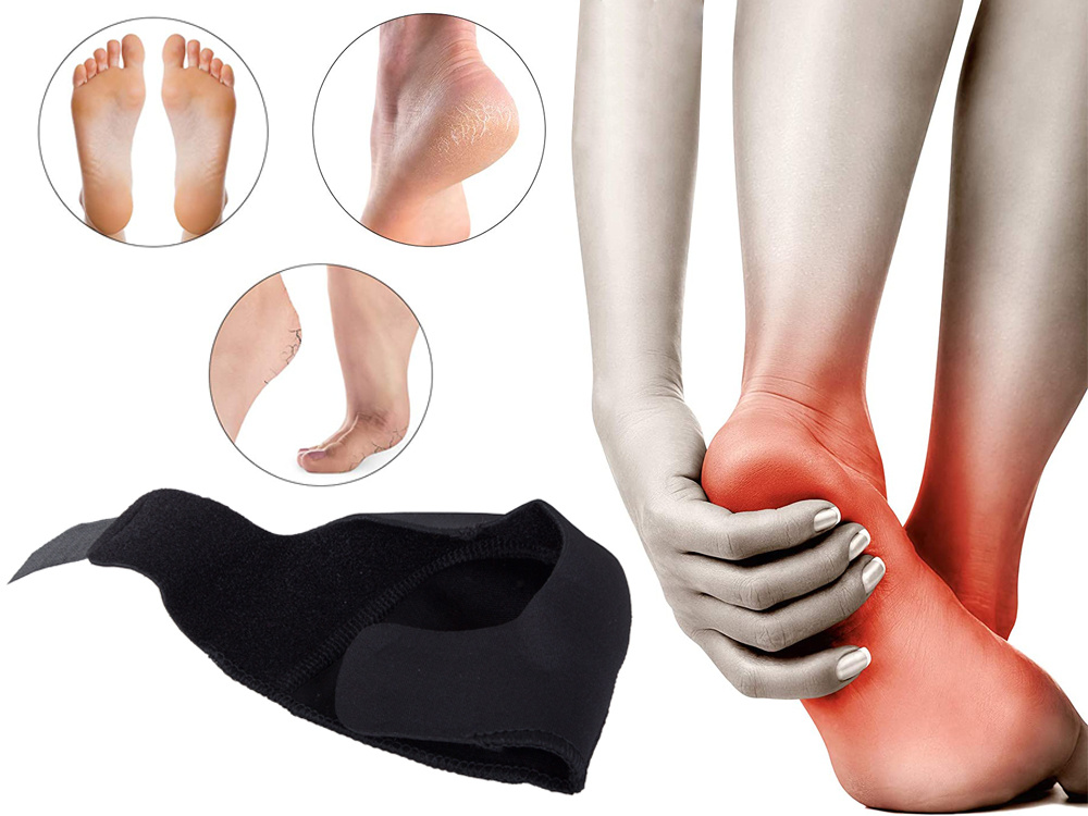 Podpiętki Wkładki Żelowe Do Butów Ostrogi Obtarcia Czarne 2 Sztuki Para