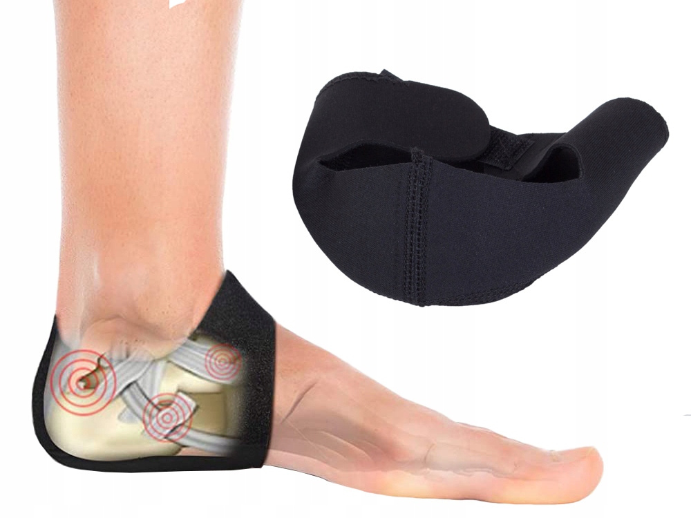 Podpiętki Wkładki Żelowe Do Butów Ostrogi Obtarcia Czarne 2 Sztuki Para