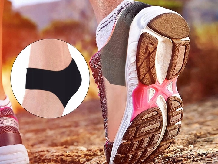 Podpiętki Wkładki Żelowe Do Butów Ostrogi Obtarcia Czarne 2 Sztuki Para