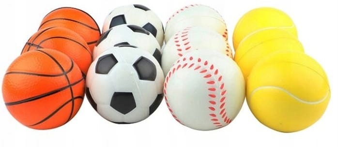 Piłeczka Antystresowa Zabawka Gniotek Piłka Sensoryczna Koszykówka Nożna