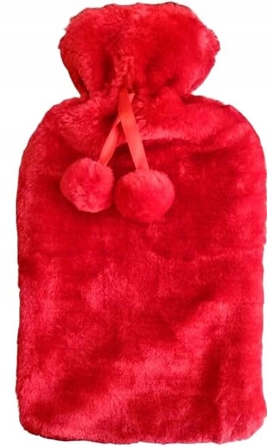 Duży Termofor Gumowy W Pokrowcu Pluszowyna Wodę Ogrzewacz W Sweterku XXL
