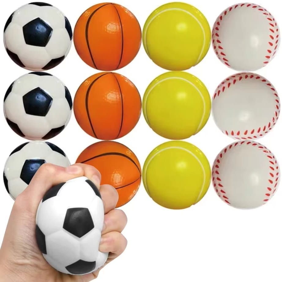 Piłeczka Antystresowa Zabawka Gniotek Piłka Sensoryczna Koszykówka Nożna