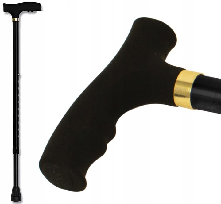 Laska Inwalidzka Ortopedyczna Aluminium Regulowana Spacerowa Lekka Stabilna