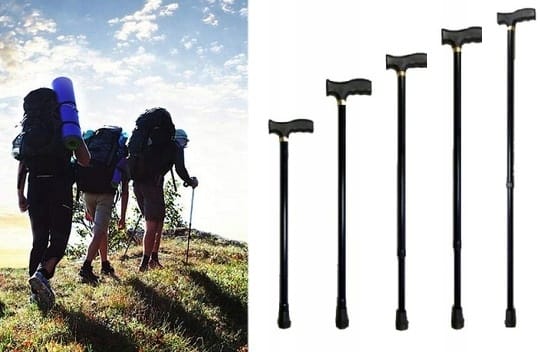 Laska Inwalidzka Ortopedyczna Aluminium Regulowana Spacerowa Lekka Stabilna