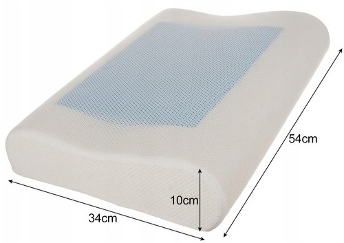 Poduszka Ortopedyczna Żel Chłodzący Wkładem Profilowana Do Spania Z Żelem