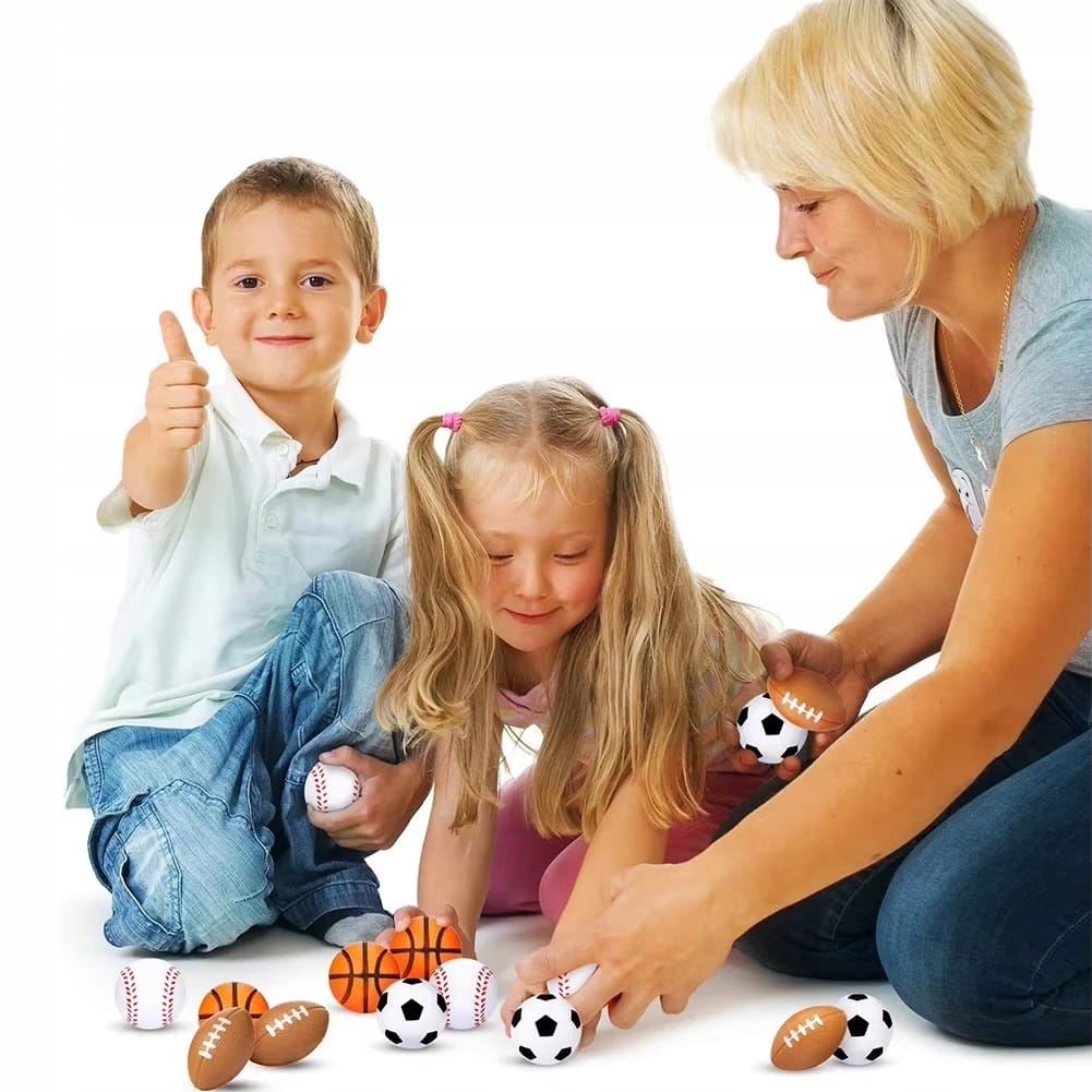 Piłeczka Antystresowa Zabawka Gniotek Piłka Sensoryczna Koszykówka Nożna