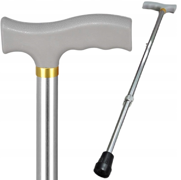 Laska Inwalidzka Ortopedyczna Aluminium Regulowana Spacerowa Lekka Stabilna