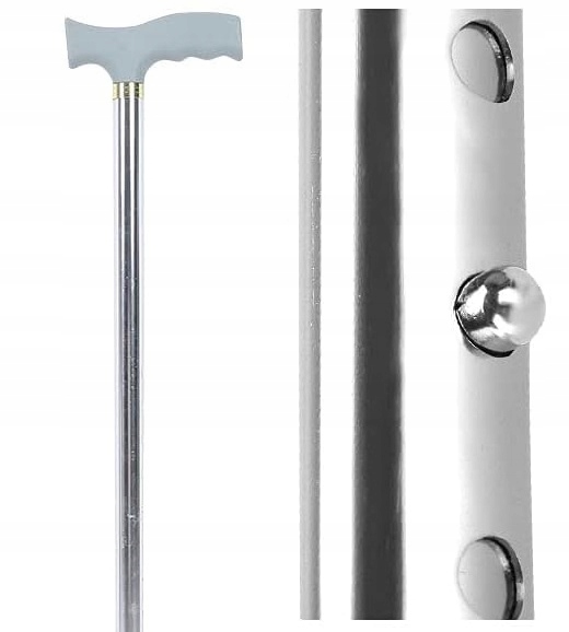 Laska Inwalidzka Ortopedyczna Aluminium Regulowana Spacerowa Lekka Stabilna