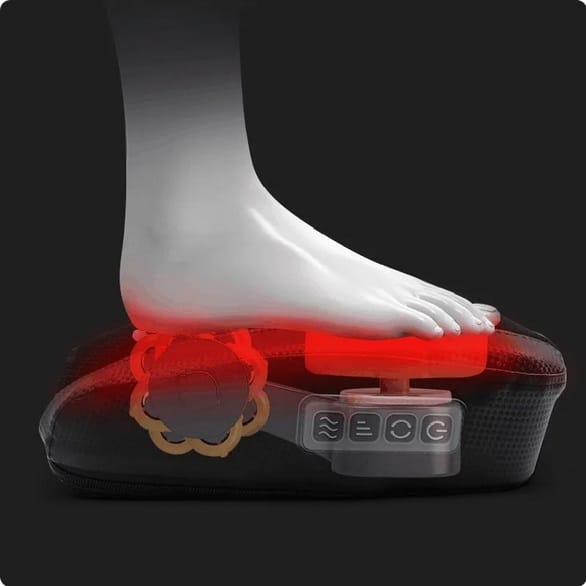 Masażer Do Stóp Nóg Z Podgrzewaniem 2w1 Shiatsu Głowice Masujące Relax