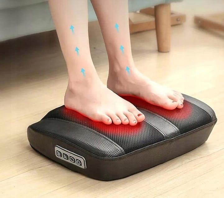 Masażer Do Stóp Nóg Z Podgrzewaniem 2w1 Shiatsu Głowice Masujące Relax