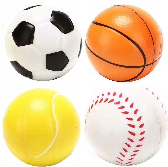 Piłeczka Antystresowa Zabawka Gniotek Piłka Sensoryczna Koszykówka Nożna