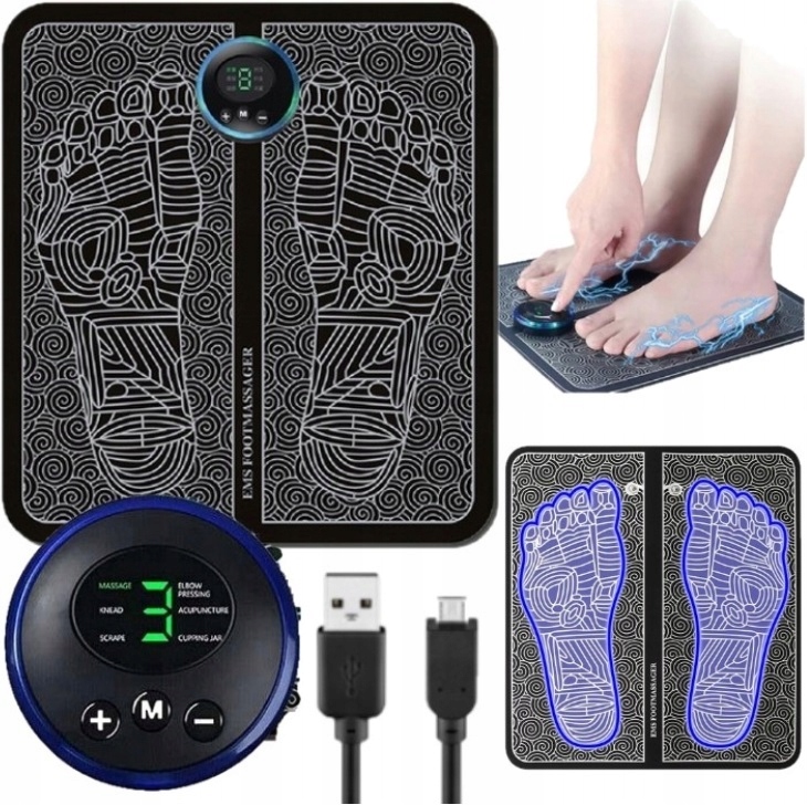 Elektrostymulator Mięśni Ems Masażer Stóp Dłoni Mata Do Masażu Akupresury