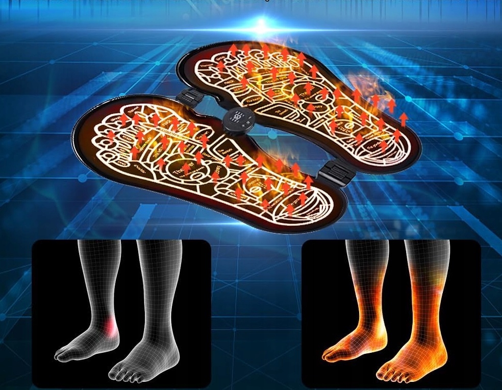 Elektrostymulator Mięśni Ems Masażer Stóp Dłoni Mata Do Masażu Akupresury