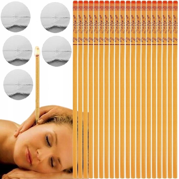 20x Świece Do Uszu Świecowanie Ucha Zdrowe Uszy Świeczki Podstawki 20 Sztuk