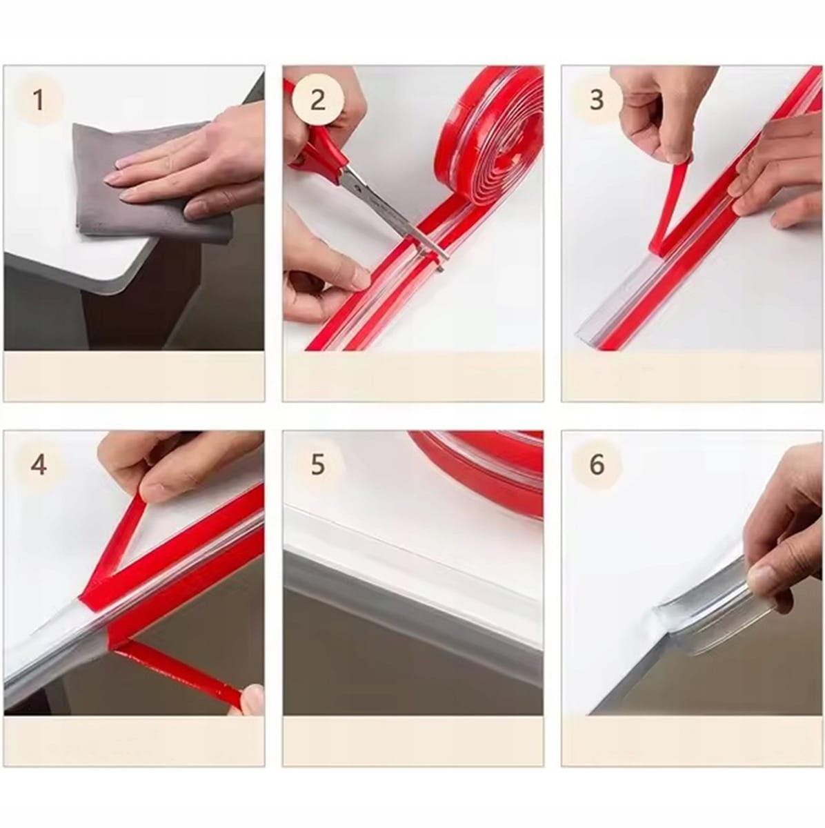 Bezbarwna Taśma Zabezpieczajaca Kanty Mebli Listwa Na Rogi Osłona Krawędzi