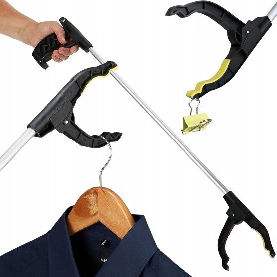 Chwytak Kij Do Zbierania Podnoszenia Śmieci Liści Aluminiowy Magnes Seniora