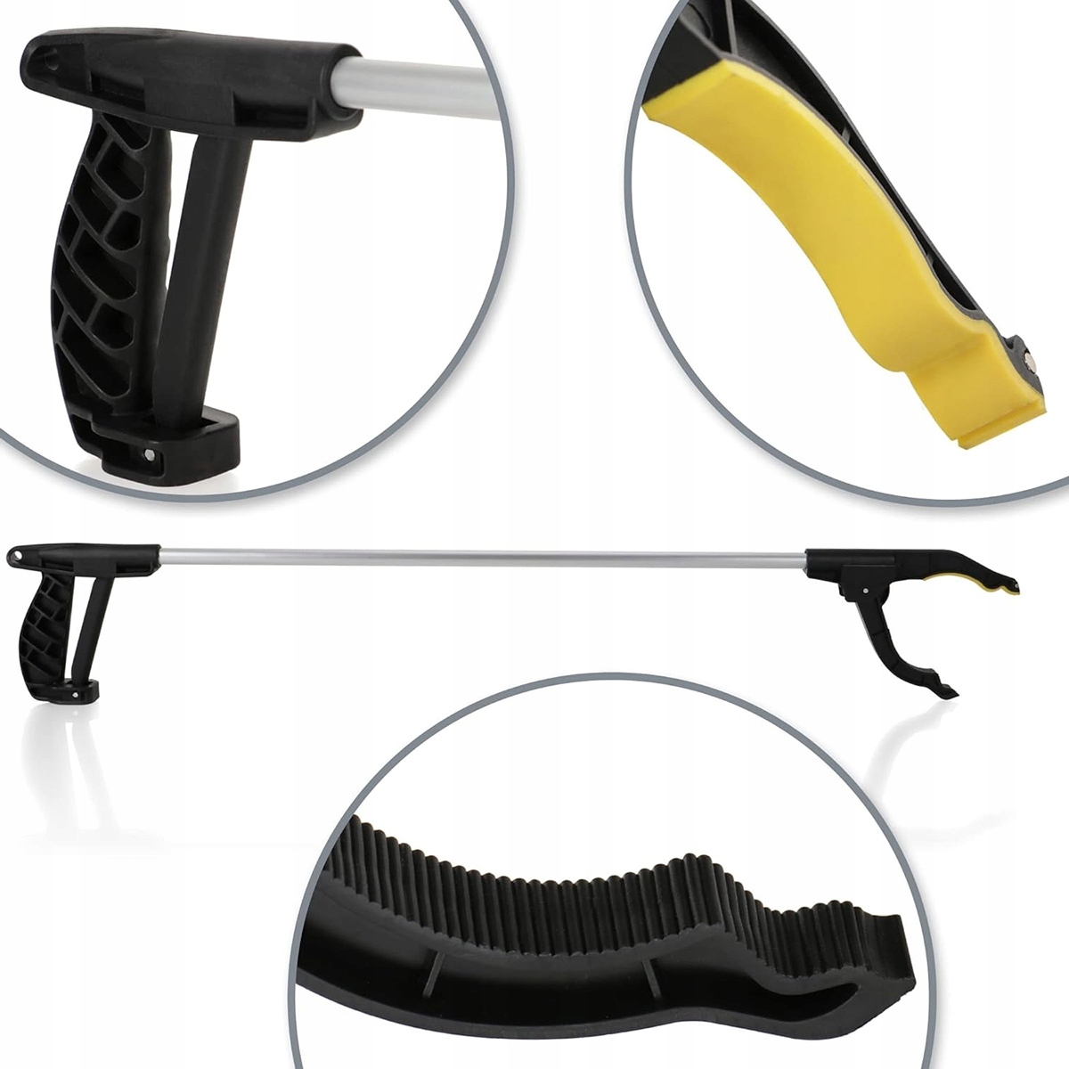 Chwytak Kij Do Zbierania Podnoszenia Śmieci Liści Aluminiowy Magnes Seniora