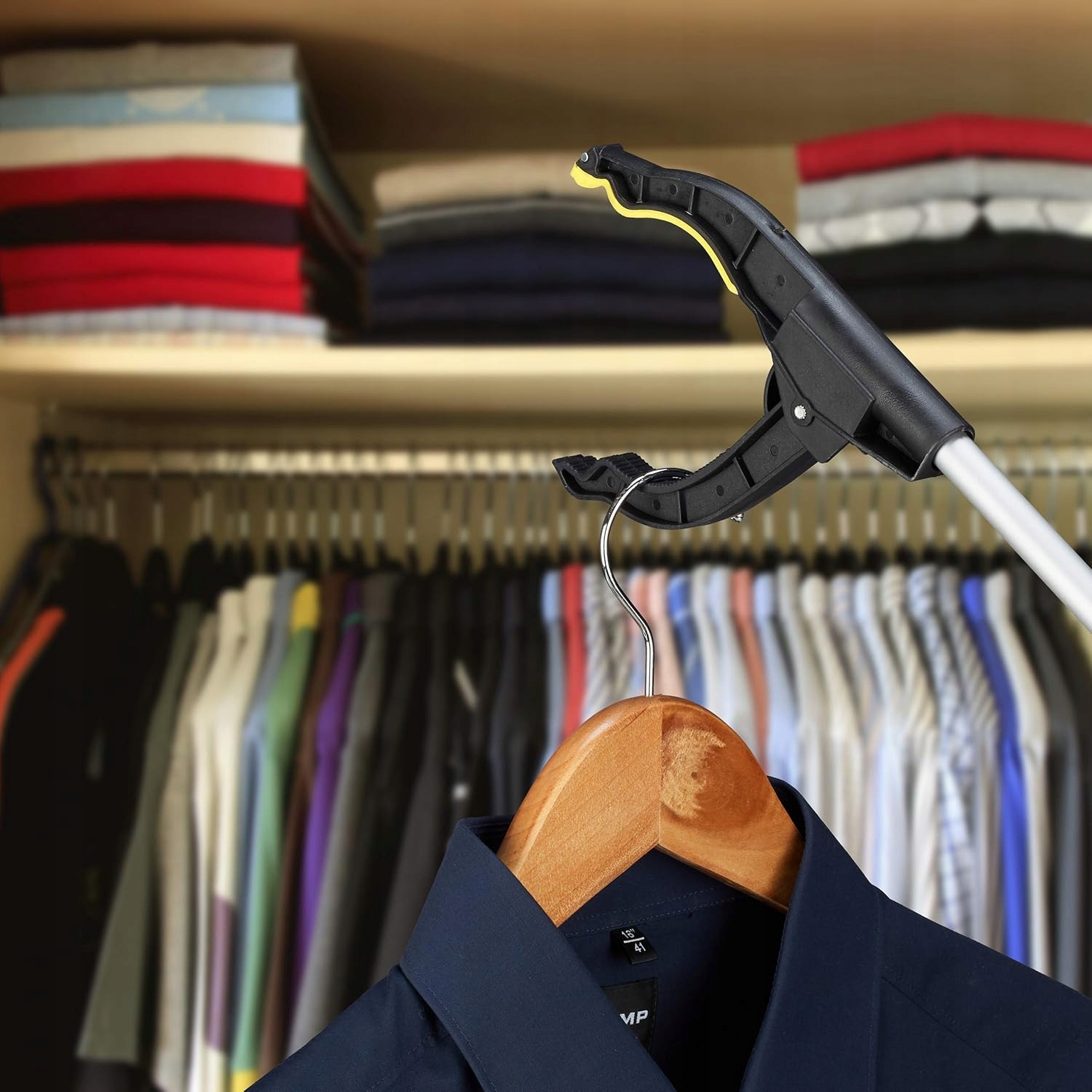 Chwytak Kij Do Zbierania Podnoszenia Śmieci Liści Aluminiowy Magnes Seniora