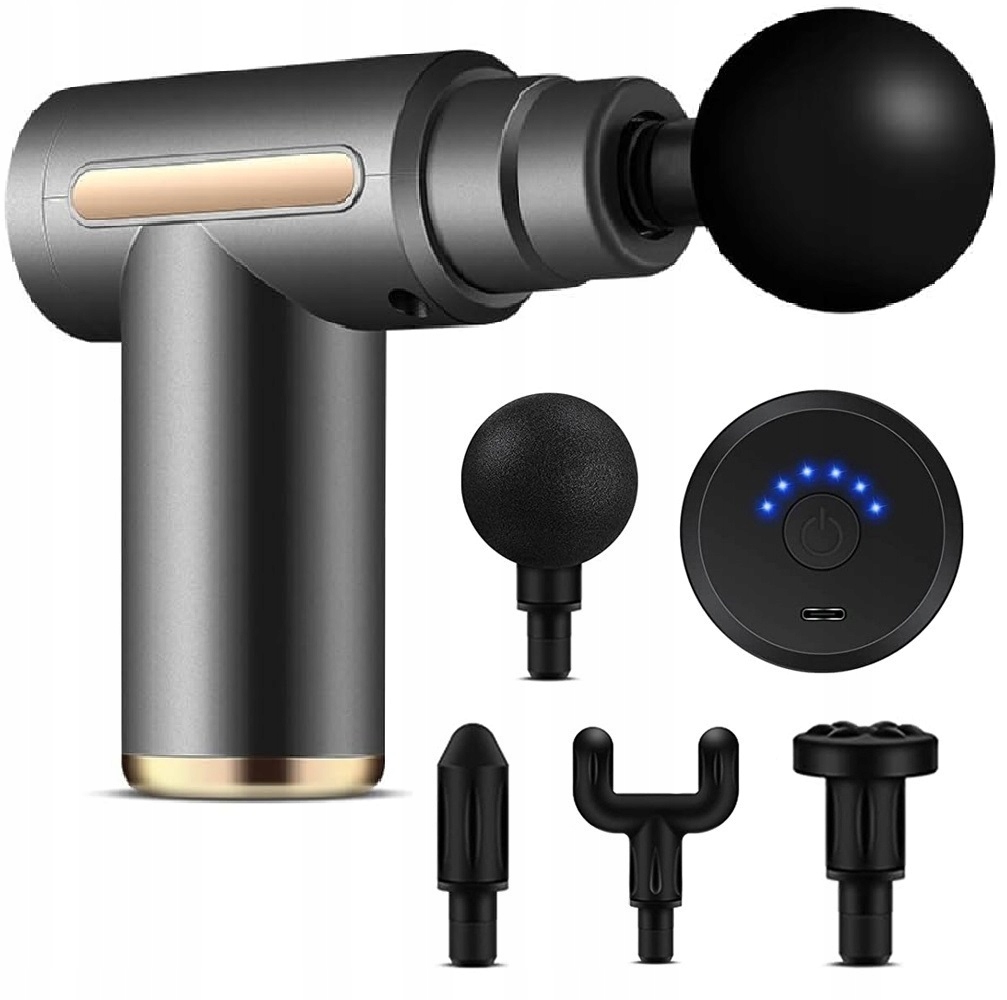 Pistolet Do Masażu Masażer Do Pleców Karku Ciała Massage Gun Akumulator