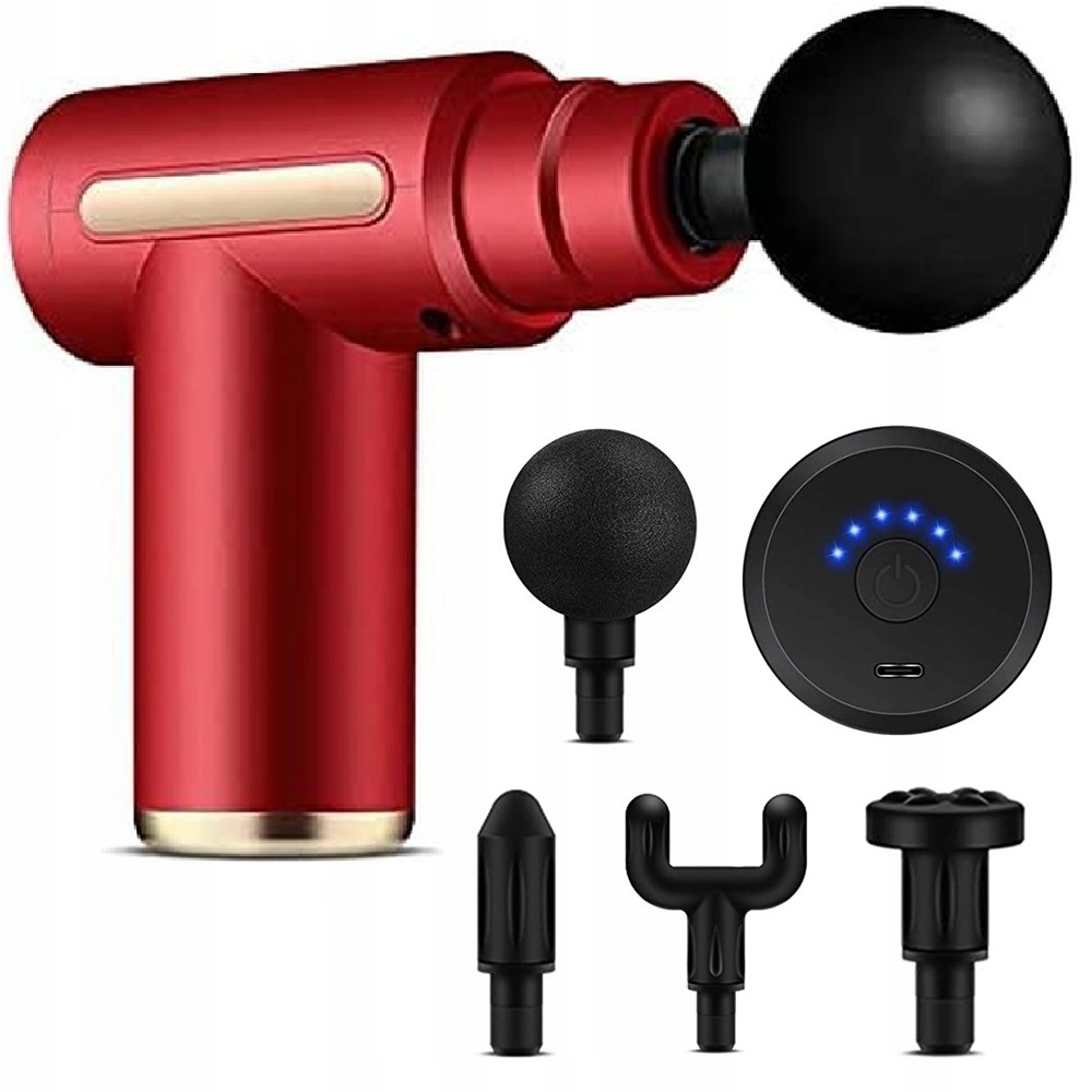 Pistolet Do Masażu Masażer Do Pleców Karku Ciała Massage Gun Akumulator