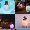 Lampka Nocna Dinozaur Triceratops Jajko Rgb Led Jajo Dinozaura Świecące Usb