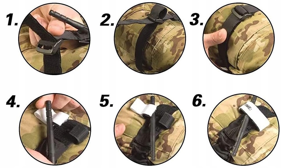 Opaska Uciskowa Staza Taktyczna Medyczna Nylon Wojskowa Tourniquet Apteczka