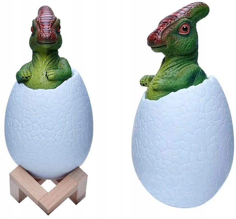 Lampka Nocna Dinozaur Dino Jajko Rgb Led Jajo Świecące Dla Dzieci Usb Jajko