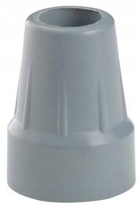 Nasadka Gumowa Na Laskę Inwalidzką 19mm Szara Wzmocniona Nakładka Stopka