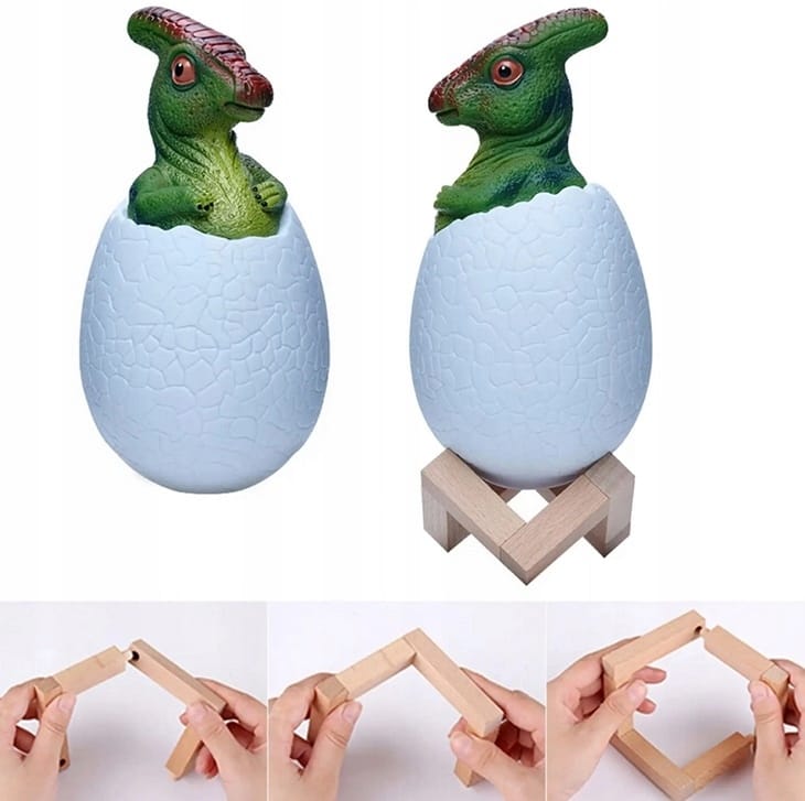 Lampka Nocna Dinozaur Dino Jajko Rgb Led Jajo Świecące Dla Dzieci Usb Jajko